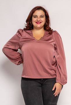 Picture of FLOWY BLOUSE SATIN CHAIN